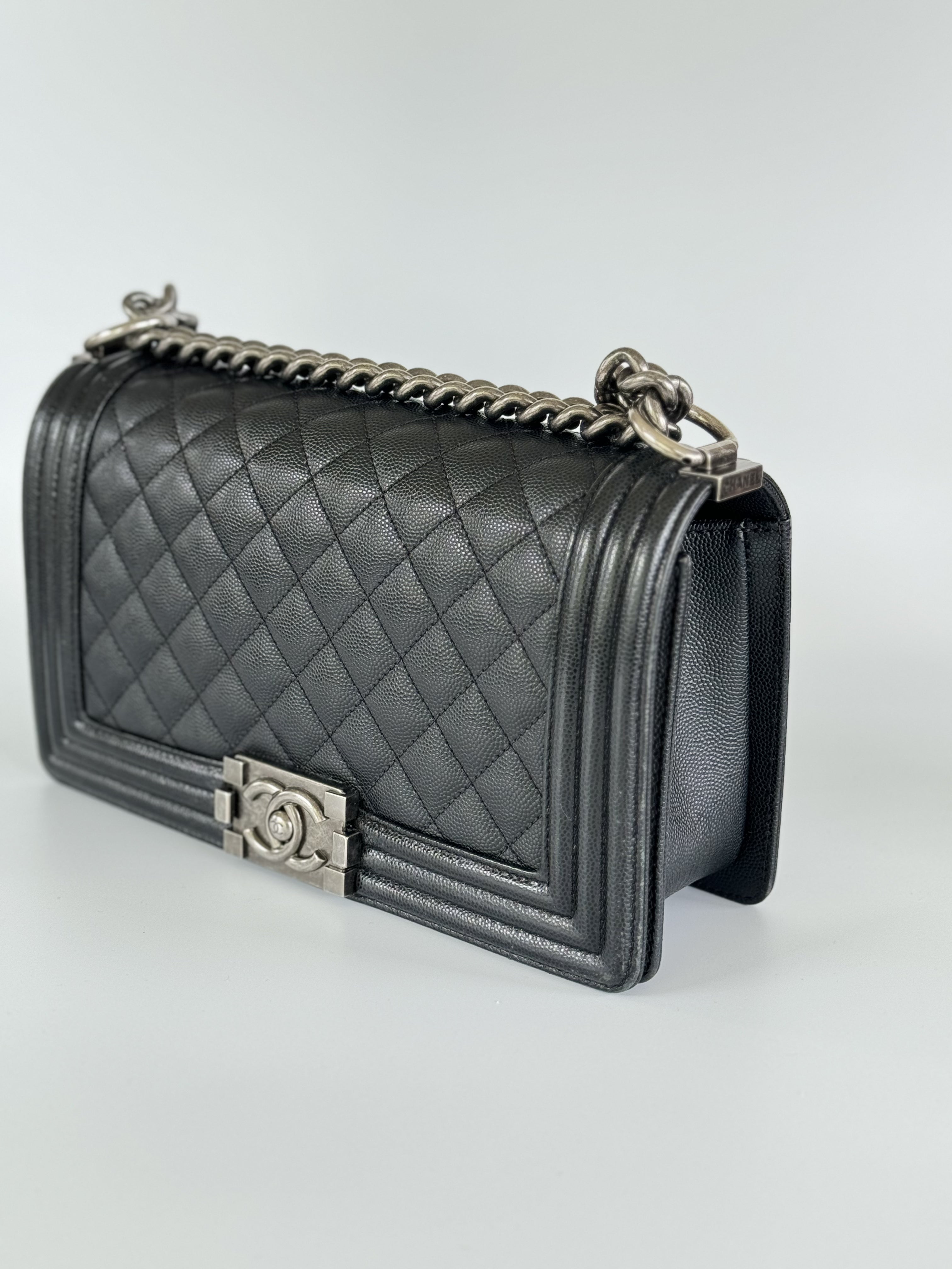 Chanel Boy Bag Caviar Black