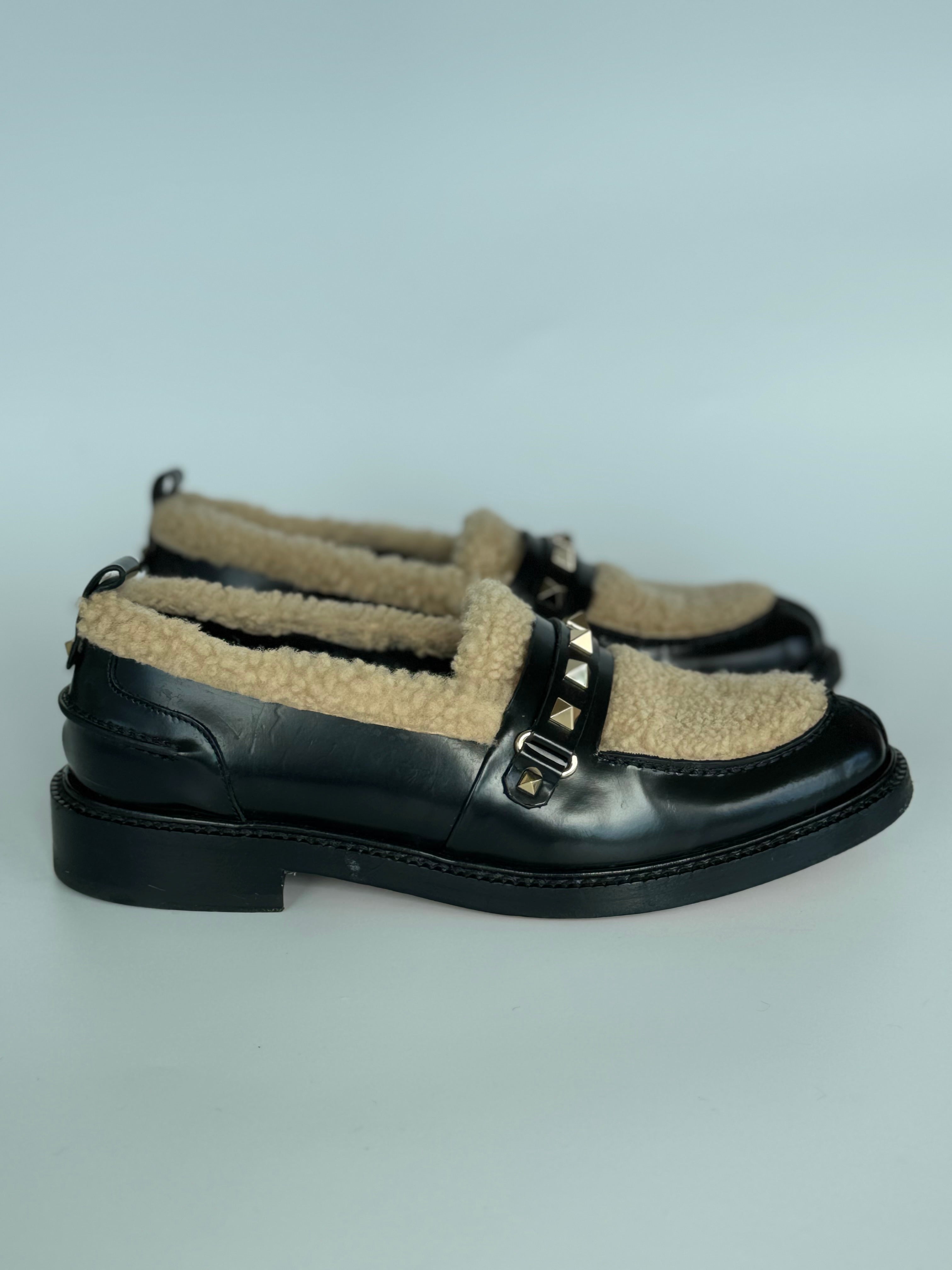 Valentino Shearling Loafer