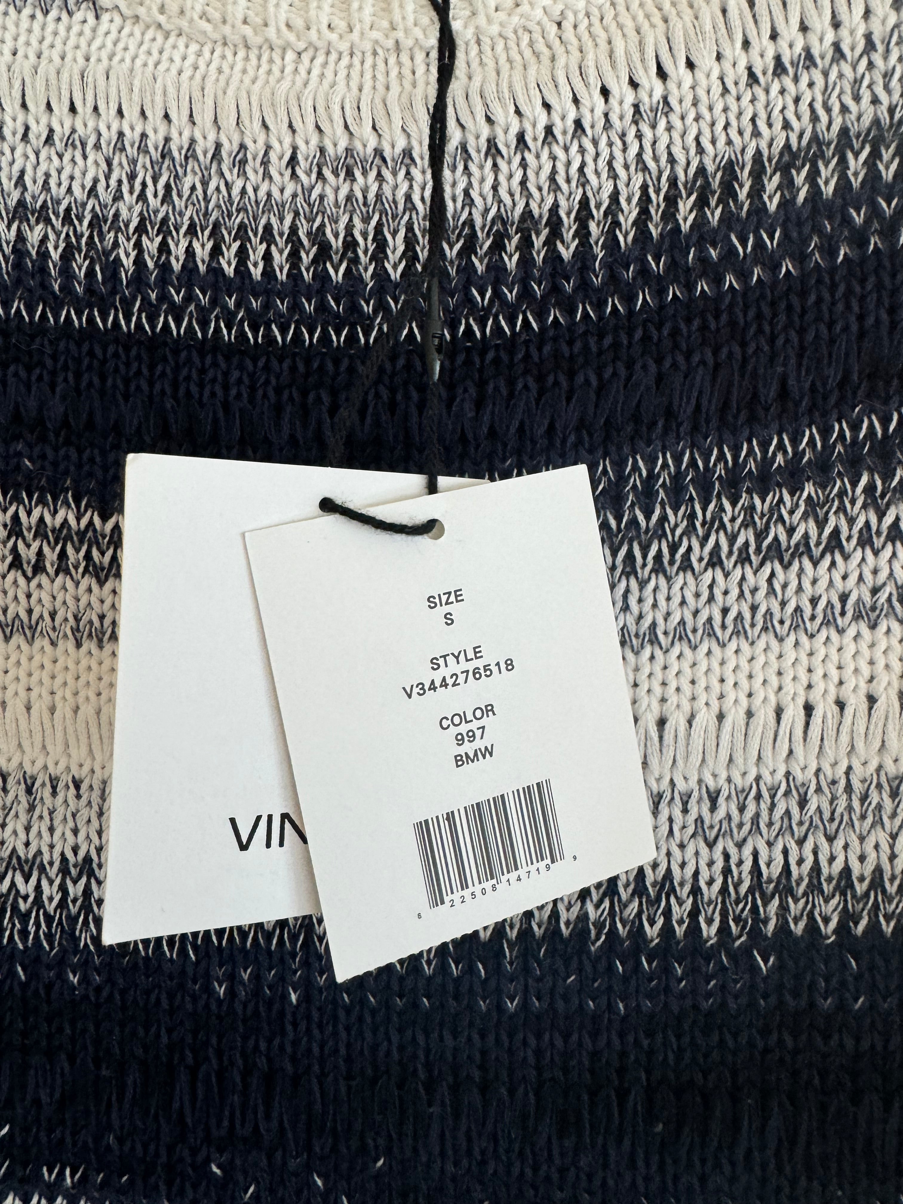 Vince Ombre Stripe Pull Over Crewneck