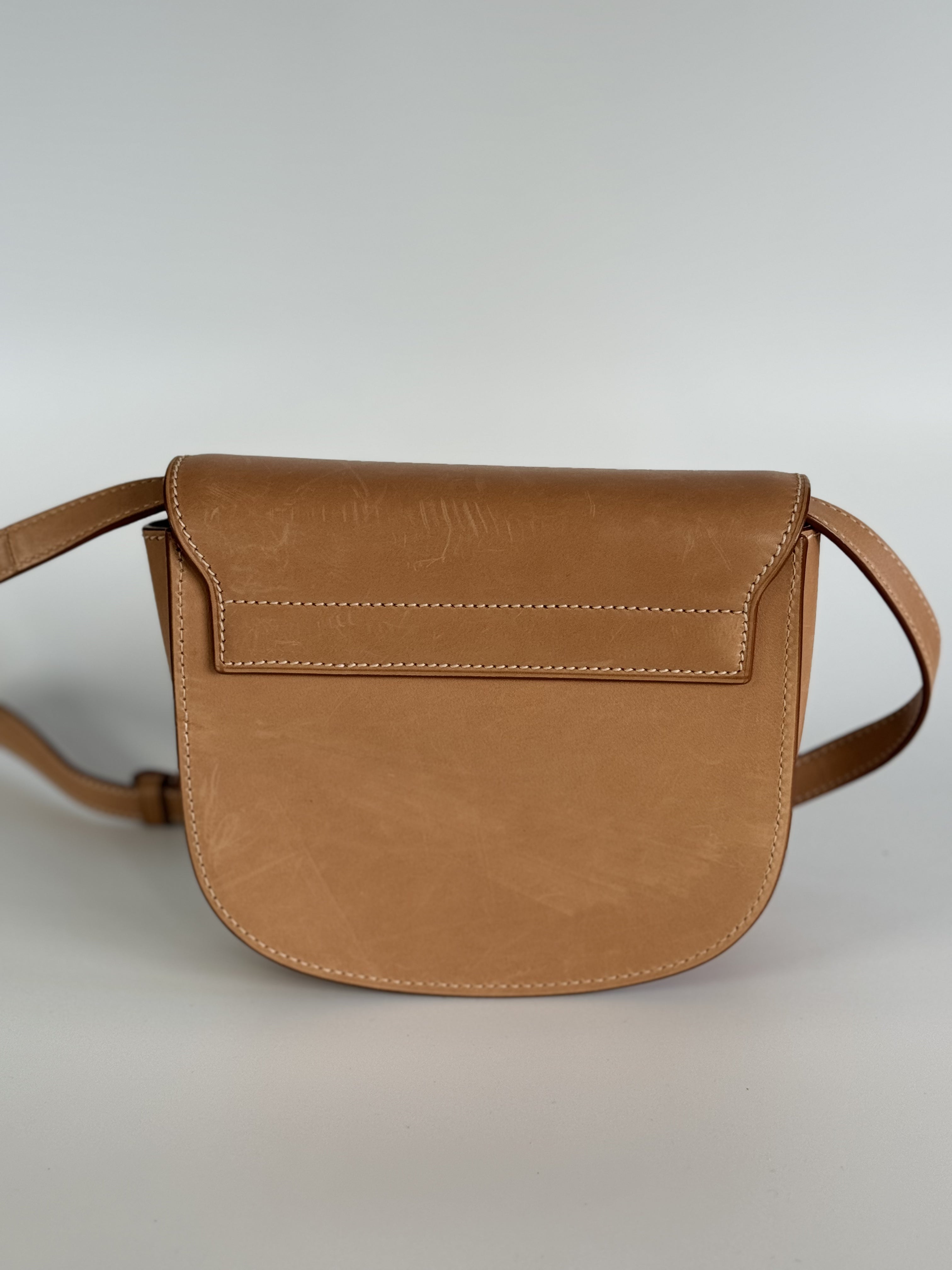 YSL Kaia Satchel Brown Calfskin